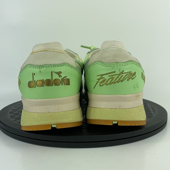 Diadora x Featire N9000 Pistachio Ice Cream Green Running Shoes Men's Size 10 - Picture 7 of 13
